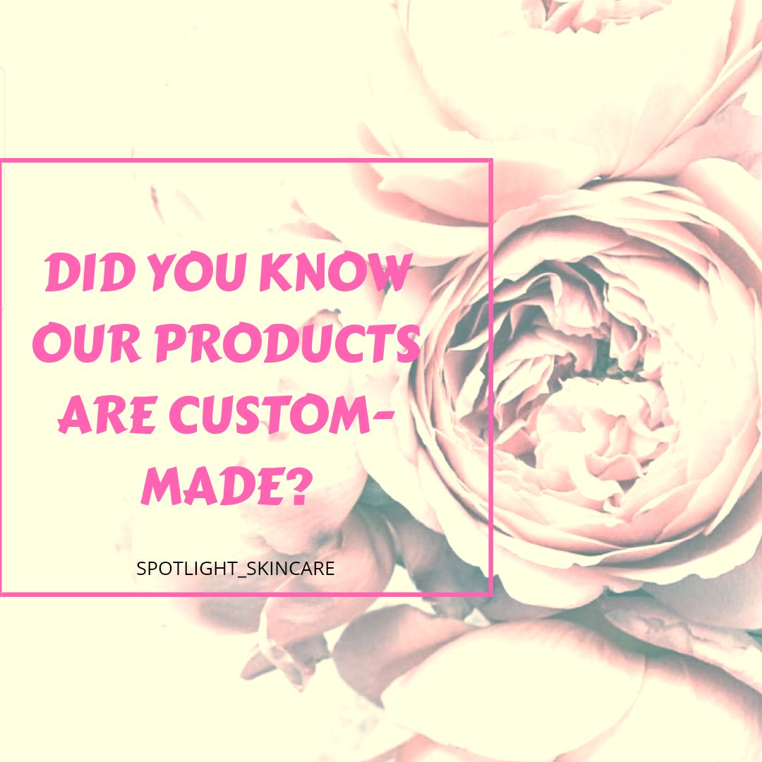 SpotlightSCng's tweet photo. Now you know😊. Our products are not mass-produced. They are custom-made to suite your specific skin need and type. Talk about luxury!

#spotlightskincare #customizedskincare #melanin #blackskin #luxury #premiumquality #skincareproducts #beauty #beautifulskin #glowingskin https://t.co/ldhSXQwFWx