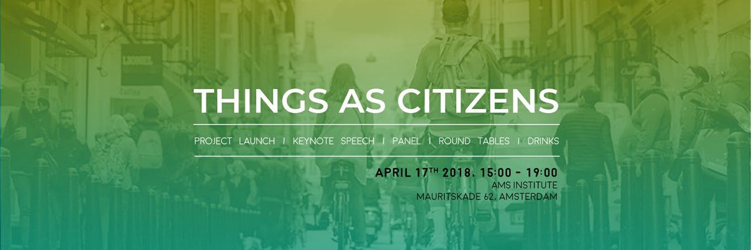 pact_tudelft's tweet photo. Don't miss our "Things as Citizens" event this afternoon! @iskandr @elisagiaccardi @vdignum @marleenstikker Michal Cap, Jorrit Kuipers (@GreenDinoBV) and Tom Kuipers will discuss about #iot #smartcity #autonomous things and #AIEthics at @AMS_institute https://t.co/Xnzw0Uxo1Y https://t.co/eIs1KMtdP7