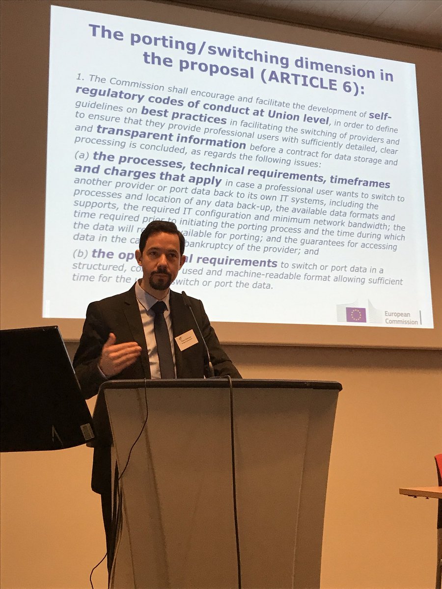 alban_s's tweet photo. .@CnectCloud Discussing #DataPortabilty #Security #Cloud with @PODcloudEU . @cispe_cloud to co-chair with @EuroCIO the WG on IAAS for portability of Non Personal Data. @DSMeu https://t.co/Vd9tNoWmht