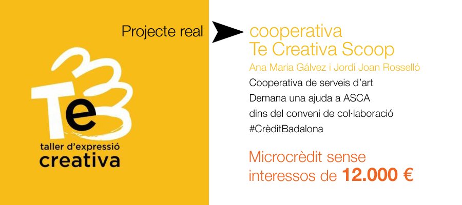 AccioSolidaria's tweet photo. L'Ana Maria i el Jordi han creat una #cooperativa https://t.co/A0VDsItWpj, és un dels #projectesreals finançats amb el conveni que vam signar amb @AjBadalona #CrèditBadalona #microcrèdits #economiasocial @IMPOBdn #financiació #ASCA https://t.co/EHTvFk8X5E