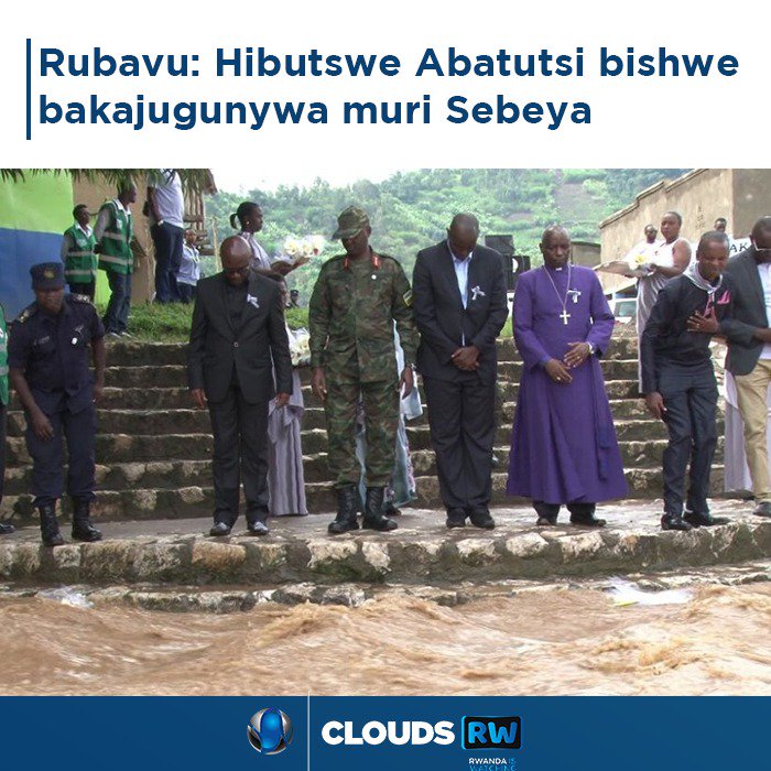 CloudsTV_rw's tweet photo. Abaturage bo mu Karere ka Rubavu bibutse ku nshuro ya 24, Abatutsi bishwe bakajugunywa mu Mugezi wa Sebeya muri Jenoside yakorewe Abatutsi 1994, hanatangwa ubutumwa bwo guhangana n’ababiba ingengabitekerezo yayo.

https://t.co/bxx7Fagm7d
@IGIHE https://t.co/QDRoKRrb1H