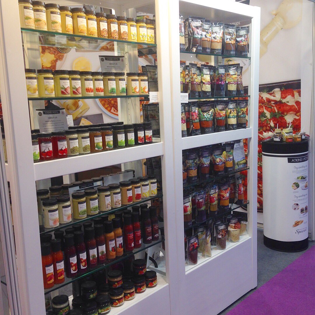 AtkinsandPotts's tweet photo. Come and see us today at @FarmShop_Deli today! We've got lots to taste, including our new products! We're on J99 in Hall 1. #fsds18 #necbirmingham #farmshopdelishow #atkinsandpotts https://t.co/ne4wx1ODaA