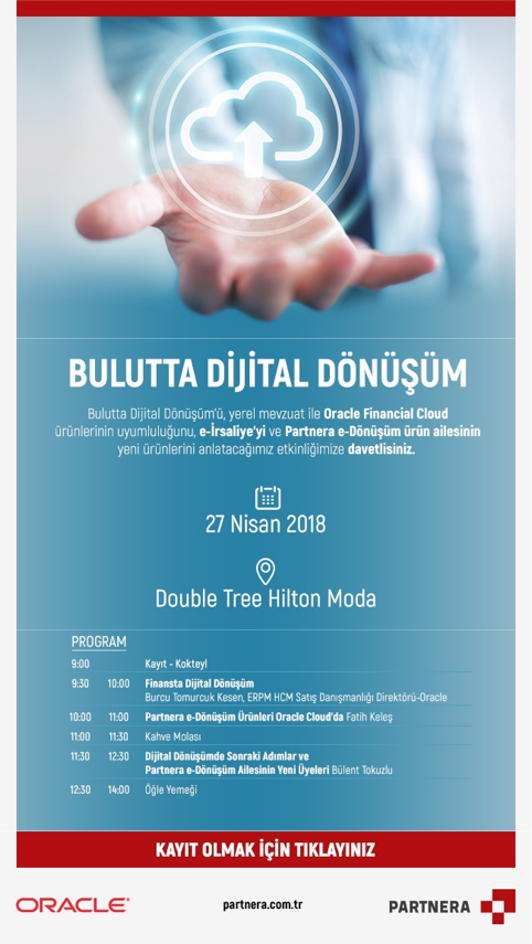 prtnr's tweet photo. 27 Nisan 2018'de düzenleyeceğimiz "Bulutta Dijital Dönüşüm" etkinliğimizde sizi de aramızda görmek isteriz. Katılmak için https://t.co/qeAH7WR6oc https://t.co/OSgETLjMFt