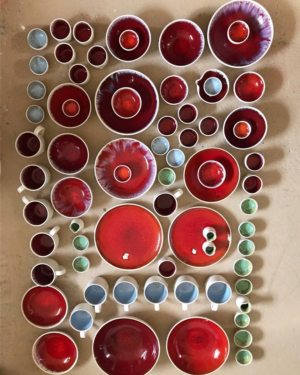 Lots of pieces from the kiln this morning ready for RHS Malvern Spring Festival #RHSMalvern <a href="/MalvernShows/">RHS Malvern Spring & Autumn Shows</a>