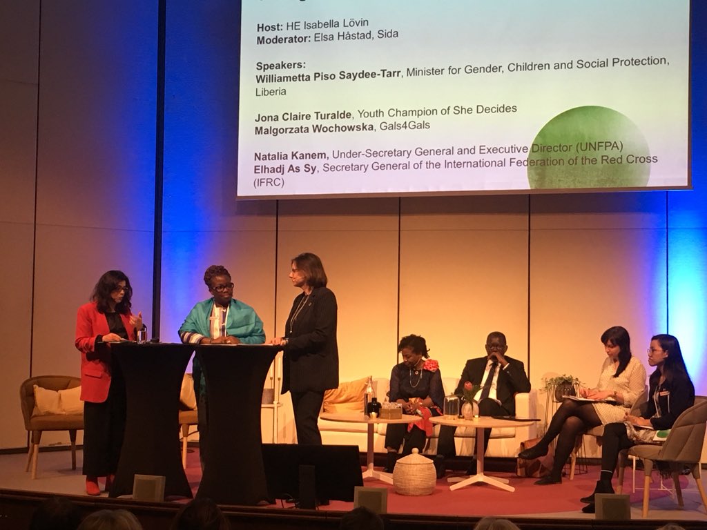 If women cannot decide over their bodies, their potential cannot be fully developed. -Isabella Lövin. #stockholmGenderForum