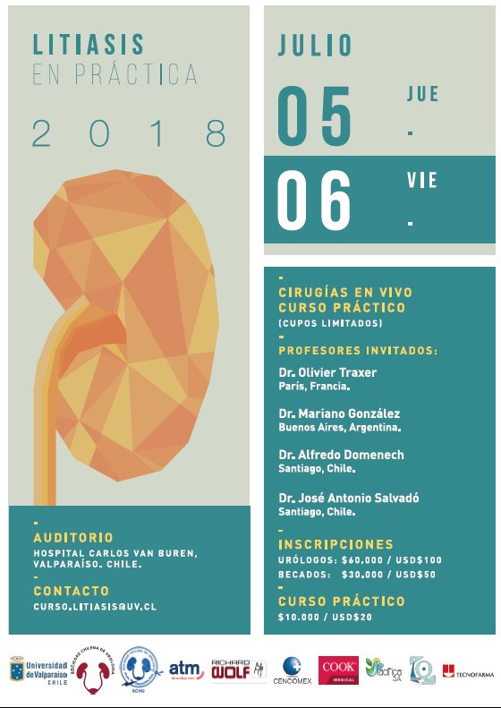 FelipePauchard's tweet photo. Aún tenemos algunos cupos disponibles para nuestro curso de litiasis!! Reserva el tuyo! Cirugías en vivo - Grandes invitados: @OTRAXER , @DrDomenechUro , @DRSALVADOSTONE  y Mariano Gonzalez. @filialendouro 
#urovalpo #supinePCNL #fURS https://t.co/yjT2UEEQHH
