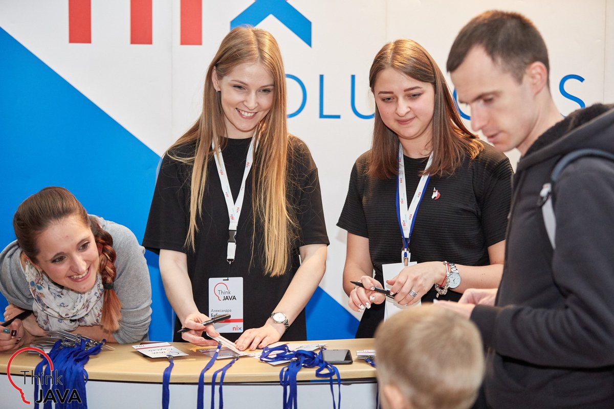 Think_Java's tweet image. Маленькие джависты на ThinkJava #7 🙏😀
Cкоро выложим полный фотоотчет с ивента! Тегнуть всех не обещаем, но в том, что на фото каждый найдет себя, уверены 📷 🤗
Have a nice day 😉
#ThinkJava #nixsolutions