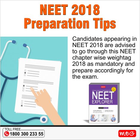 MTGBooks's tweet photo. #Tips of the day to crack NEET 2018 exam.
#NEET #NEET2018 #NEETExam #Biology #NEETQuestion #CRACKNEET #MTGBOOKS #PCMBTODAY https://t.co/fIhtnIiSG3