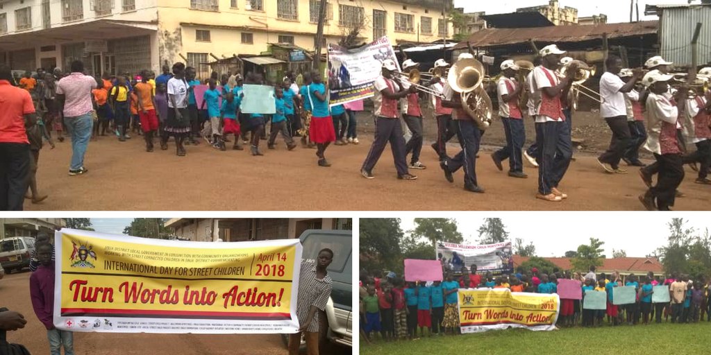 cote_uk's tweet photo. This weekend, Children on the Edge Africa joined a host of organisations to mark #InternationalDayforStreetChildren.
Marching in bright colours, with homemade signs and a full brass brand, the children had a great day expressing this year’s theme #TurnWordsintoAction
#Uganda https://t.co/0IKce0SXJm