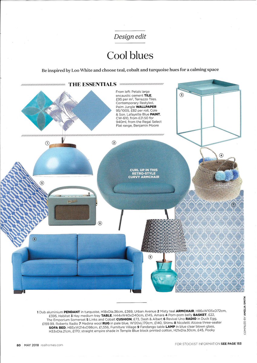 Our Medina Rug in pale blue has kindly been featured in <a href="/RealHomes/">Real Homes</a> . Take a look for yourself below. 

ow.ly/t5Qi30jw6l3
