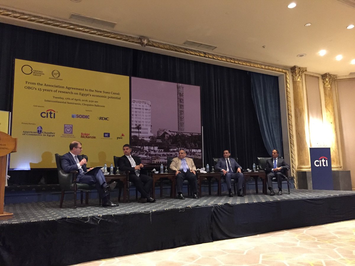 OBGinsights's tweet photo. Our panelist dive into the discussion on what's ahead of Egypt's blooming economy. Join our discussion via #OBGRoundtable https://t.co/4oAg6PvcrZ