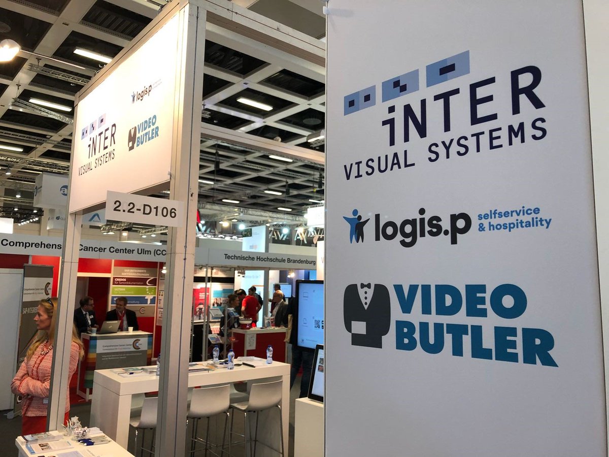 VideobutlerNL's tweet photo. Klaar voor de start op de @conhIT 2018 in Berlijn! Samen met @InterVisualSys laat @VideobutlerNL de laatste ontwikkelingen zien op het gebied van digitaal samenwerken op afstand voor ziekenhuizen. Ook geschikt voor de Duitse markt. #Tumorboards 
https://t.co/dB05RnwlZT https://t.co/7ug540no44