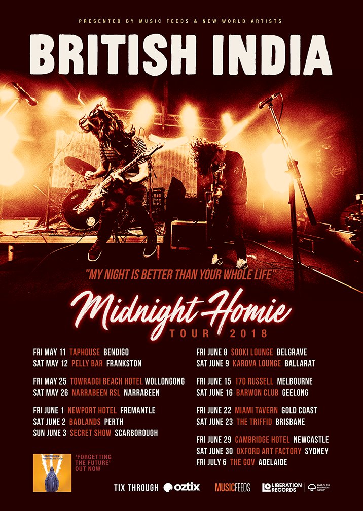 WHAT?! We're playing with <a href="/British_India/">B.I</a> at The Triffid in June!!! This one's guranteed to sell quick.