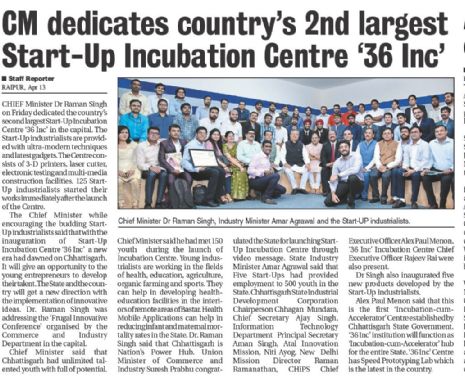 36incCg's tweet photo. 36Inc getting Appreciated.
@drramansingh @amaragrawalBJP @ChhaganLalMundra @alexpaulmenon @AIMtoInnovate @NITIAayog @CHiPSCgGov @RaipurSmartCity @profroyrajeev @sweekarpawar @SaurabhChaubey
#36Inc #CGgovernment #startupinitiative #economyempowerment https://t.co/evMOXIOI70