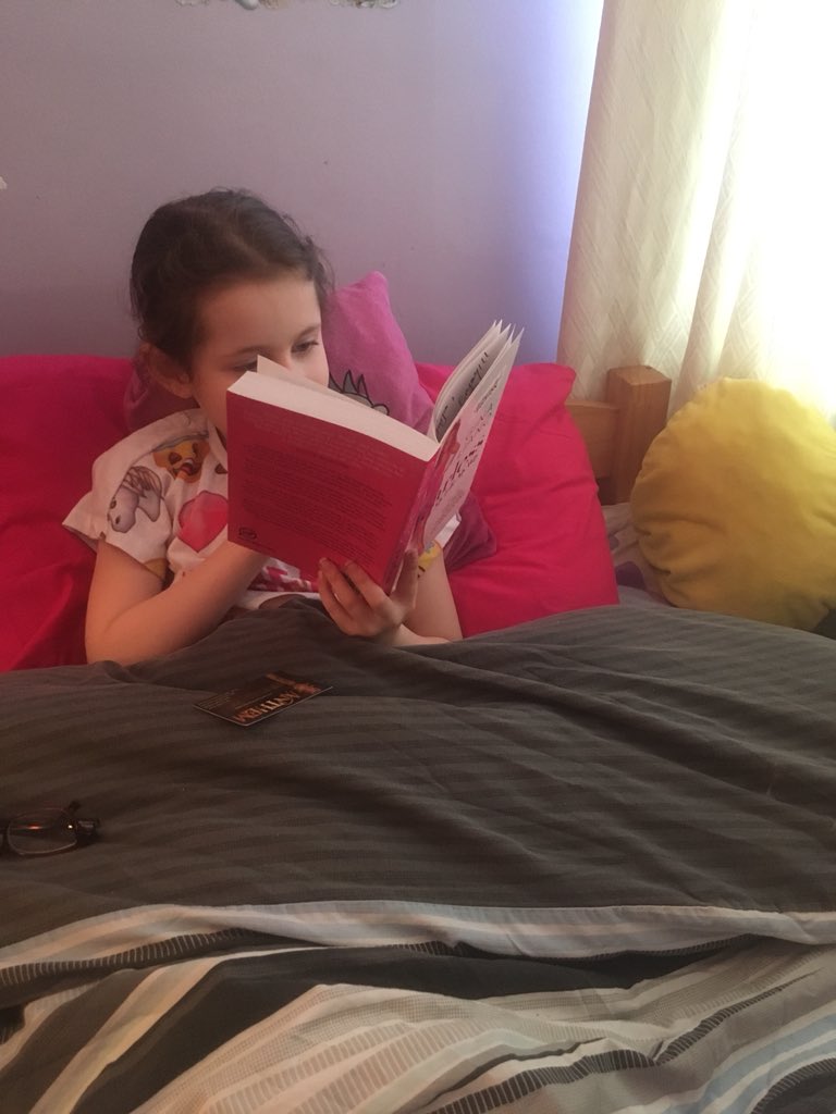 jorjalana's tweet photo. So this is what little Miss Jorja got up to last night she had no idea that I took the photo lol but to hear her trying to read it was brilliant. Then after she did this drawing! 💖☺️ she is over the moon thank you so much Gina 💕💎 we love you,really appreciate it x @CayAlyce https://t.co/dXUxbMYHdO