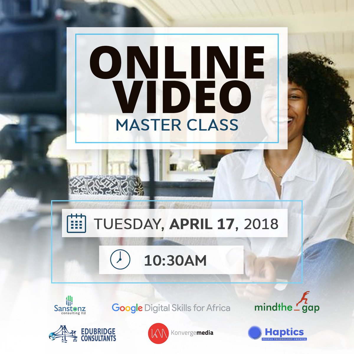 MindThe_GapNG's tweet photo. #HappeningNow live at the @MindThe_GapNG Innovation Hub. Online Video Masterclass. #digitalskills4africa https://t.co/bQlPVqB7qo