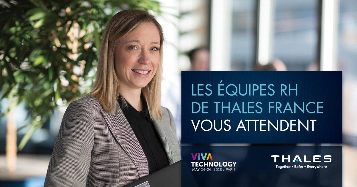 ThalesCareers's tweet photo. 📅#SaveTheDate ! Les équipes #RH de #Thales France vous attendent sur le Thales Lab à @VivaTech du 24 au 26 mai prochain ! #FutureOfWork #VivaTech https://t.co/GI7woEdU5X https://t.co/eqvVhjyTWs