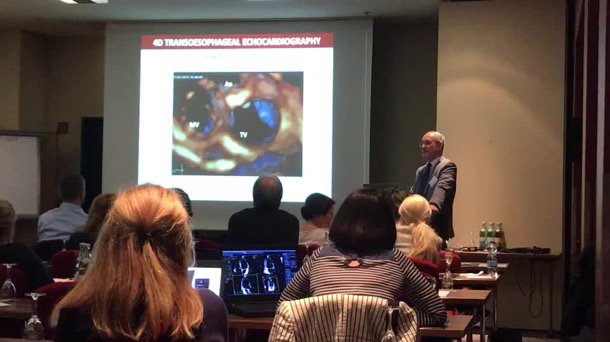 Happening now. 4D echo course in Berlin with prof Kasprzak and prof Hagendorff. 3D days of intensive theoretical and practical training #EchoFirst #EchoFIT