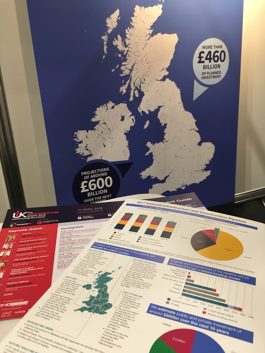 The Pipeline contains more than £460 billion of planned investment. Want to find out more? Visit us at stand 66 at #UKIS2018