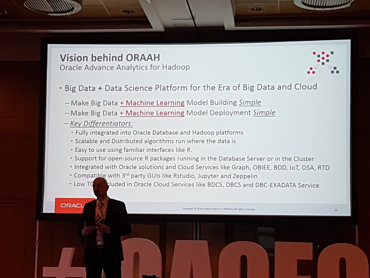 SpatialHannes's tweet photo. Want to hear more about #graph analysis in conjunction with R? Join my session on @OracleBigData Spatial and Graph after lunch. #OACForum https://t.co/jGOo5vk7hH