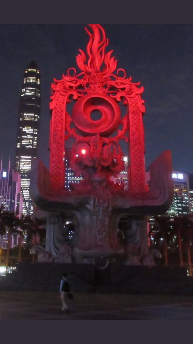 16/ The statue in front of the Shenzhen Stock Exchange by night... reminded me of something else. Bohemian Grove.  #underground  #Qanon  #Qanon8chan  #shenzhen  #sse  #spiritcooking  #WWG1WGA  #GreatAwakening  #meilin  @prayingmedic  @lisamei62  @realdonaldtrump