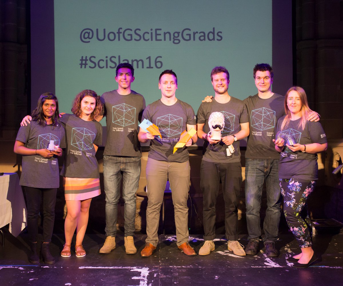 Take part in Science Slam IV on 5th July and join amazing alumni <a href="/SapphireWanmer/">Sapphire Wanmer, PhD</a> <a href="/AnnandKirsty/">Dr Kirsty Annand</a> &amp; <a href="/angela_tabiri/">Angela Tabiri, PhD</a> who have all gone on to great things (probably because of Science Slam!!). Email Grad School to be part of this brilliant experience!