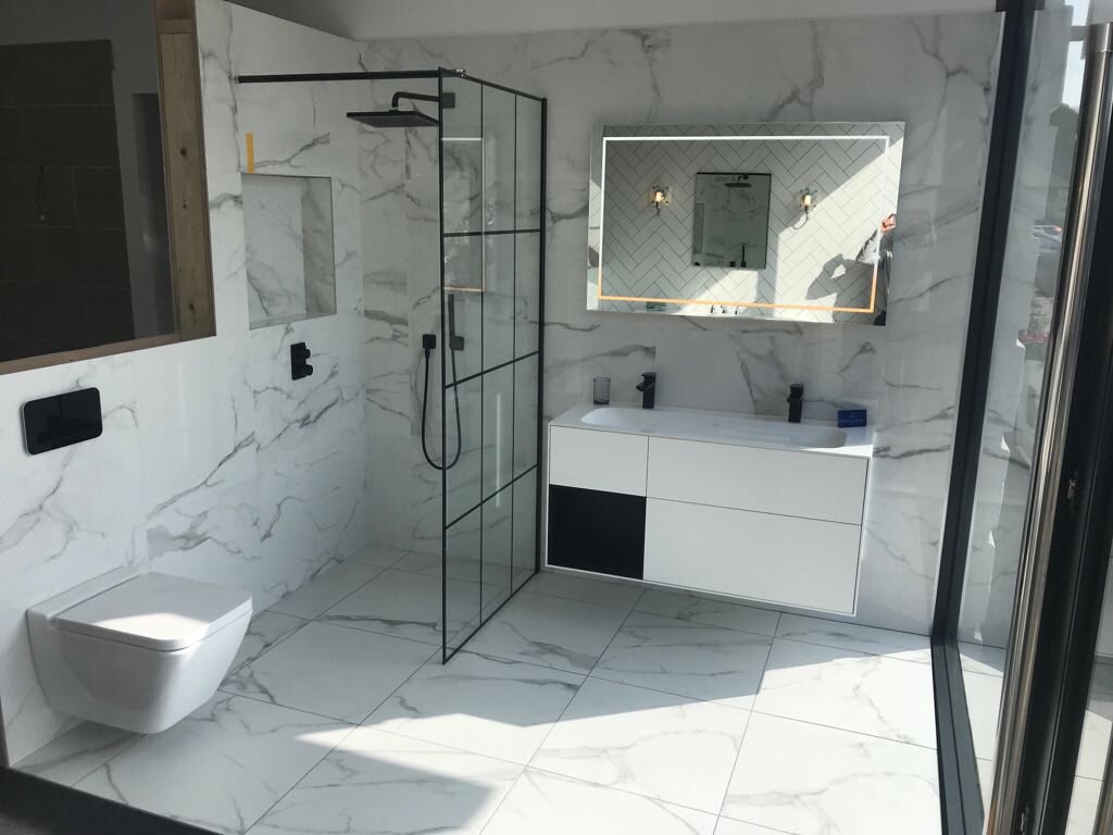 WCONE1's tweet photo. Elegance and luxury from our new displays at our Bromley showroom!!! Featuring some amazing new products from villeroy and boch for 2018!! Villeroy and boch MarmoChic Tile and finion sanitaryware and furniture .. WOW factor! @WCONE1 @MatkiShowering @VilleroyBochUK @hansgroheaxor https://t.co/NqCpodBEys
