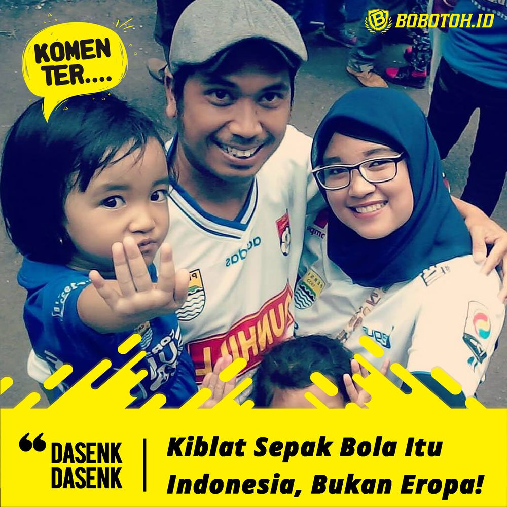 bobotohid's tweet photo. "Kiblat Sepakbola Itu Indonesia, Bukan Eropa!", kata Dasenk Dasenk di FP Bobotoh. ID
.
Ingin Komentar umay masuk rubrik 'Komen.. Ter?" Sok komen dina postingan https://t.co/nckBXB9Ucp di IG, FB, atau Twitter!
.
#Komenter #BobotohID #Bobotoh #Persib #PersibBandung #Mangprang https://t.co/eKWucBs3ml