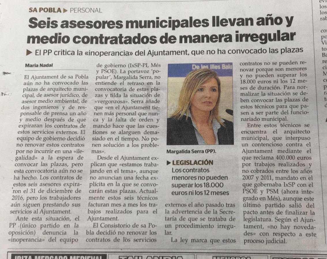 ppsapobla's tweet photo. La inoperativitat del @ajsapobla arriba a límits que rossen la ilegalitat,és vergonyosa la gestió del pacte pobler #AixíNo https://t.co/jkSCE9BcgH