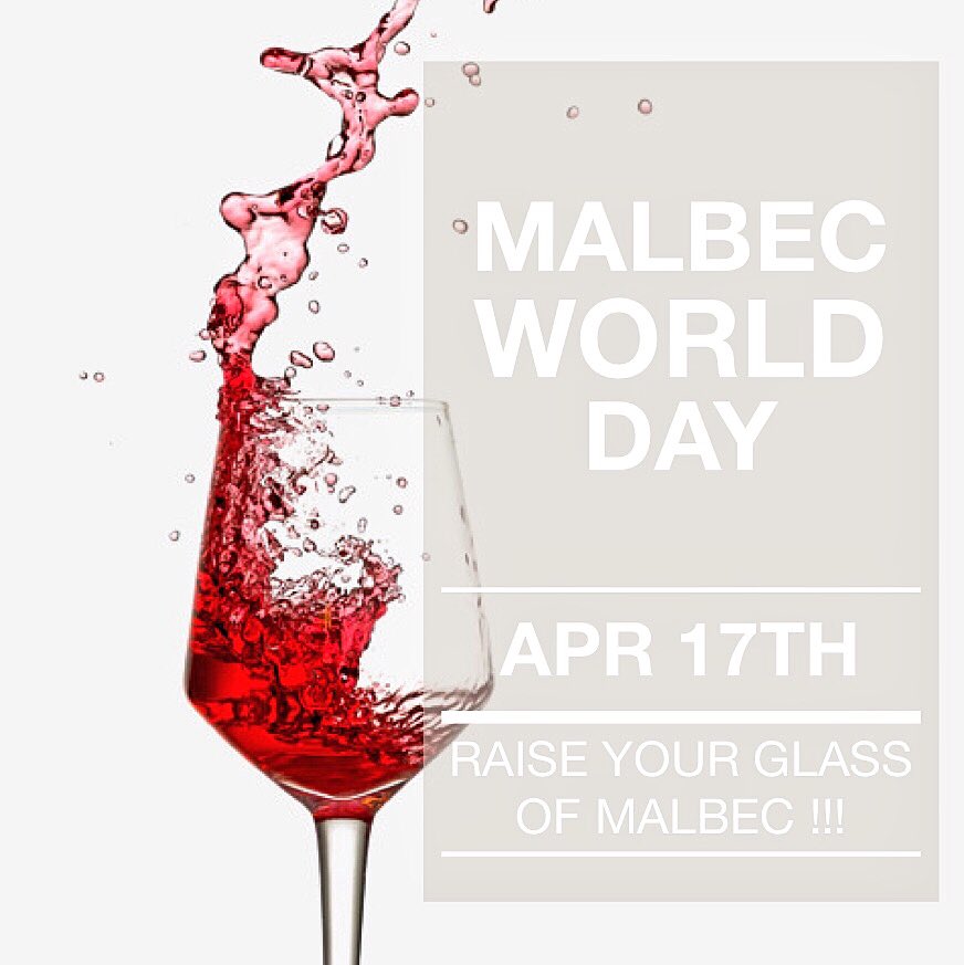 April 17th, Malbec World Day... 🌎 🍷 🎉 🎊 
#malbec #malbecworldday #worldmalbecday #argentina #argentinianwine #argentinianwines  #wine #wines #somm #sommelier #sommlife