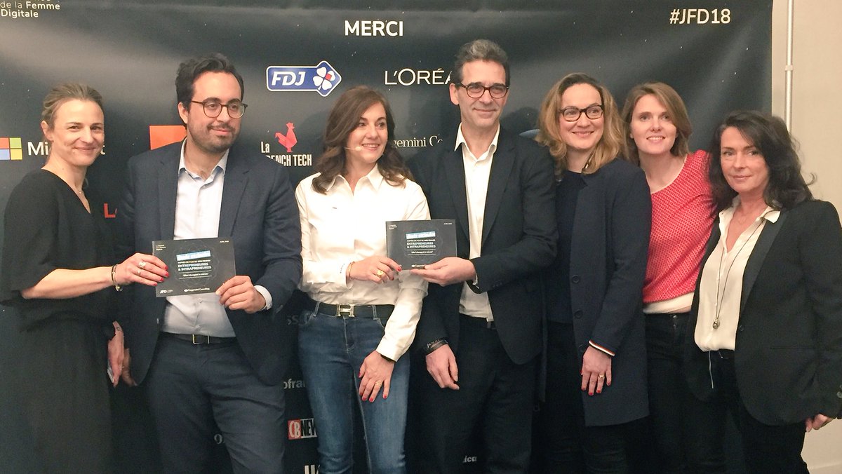 Il faut construire très tôt les imaginaires pour que les jeunes filles se projettent en rencontrant des femmes qui ont construit leur carrière dans le #numérique, en les encourageant à s'ouvrir à l'univers du numérique ! @JFDParis #JFD18