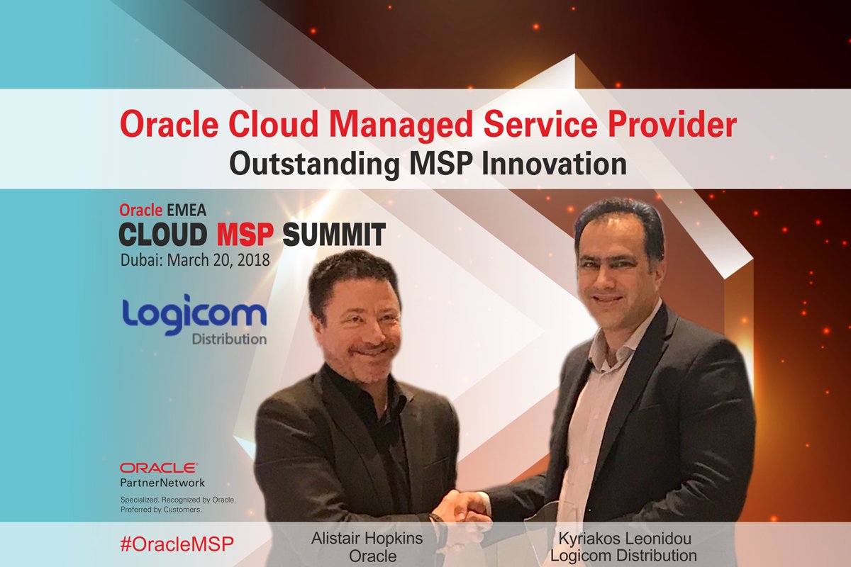 fjtorres's tweet photo. Congratulations to @LogicomDisti winner of the "Outstanding MSP Innovation" MSP Summit Award 2018 in Dubai #OracleMSP #EMEAps #OPN @Oracleemeaps @fjtorres https://t.co/ghUHUFRSmV