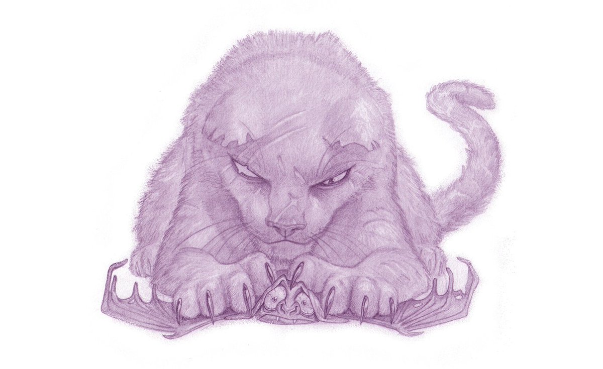 Discworld_com's tweet photo. 'Vampires have risen from the dead, the grave and the crypt, but have never managed it from the cat.' – Witches Abroad #BatAppreciationDay https://t.co/k7lwcq0KSy