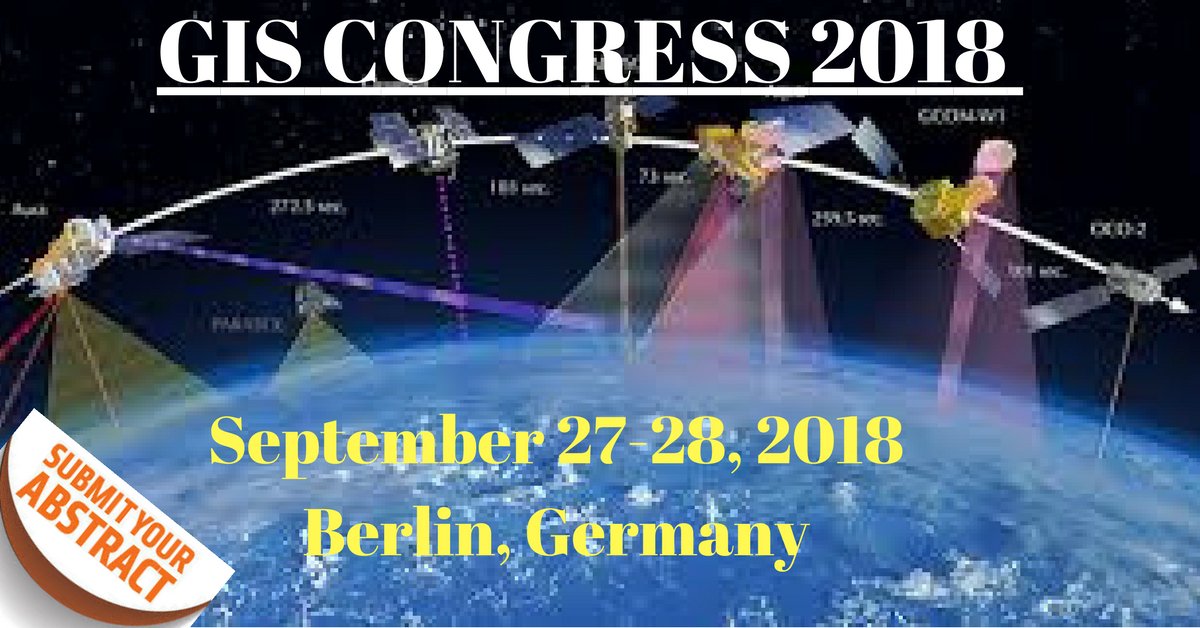 Giscongress's tweet image. Submit your research work @ giscongress@earthscienceconferences.com.
#GIS_Congress_2018 on #Remote_sensing_in_atmospheric_modeling #Digital_image_processing #GIS_and_RS_in_Climate_Change #Geodynamics
September 27-28, 2018 Berlin, Germany
Website : gis-remotesensing.conferenceseries.com/europe/