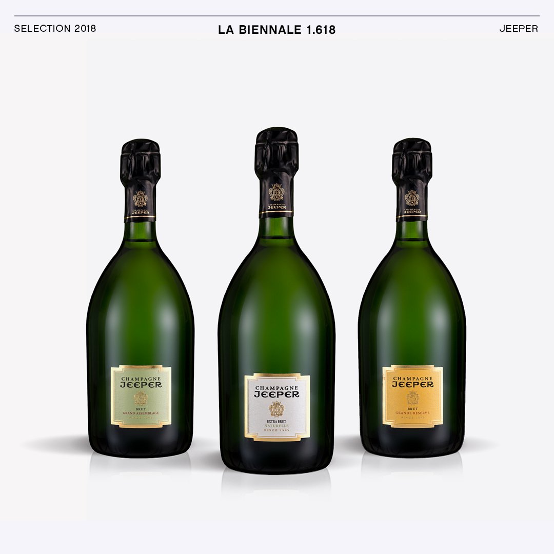The <a href="/ChampagneJeeper/">Champagne Jeeper</a> house, founded in 1949, whose vineyard is certified “Sustainable Viticulture “ and HVE ( High Environmental Value) and one of the cuvée in the range has obtained the organic agriculture certificate!
They will part of the #1618biennale next June in Paris.