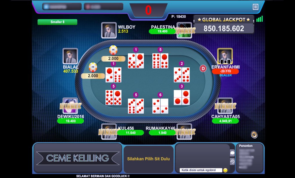 Gadis Poker™ on Twitter: "#cemekeliling Permainan Ceme Keliling itu dapat  dimainkan 2 hingga 8 orang dalam satu meja. Permainan Ceme Keliling  dimainkan dengan cara mendapatkan 2 kartu setiap pemainnya berserta dengan  bandar.