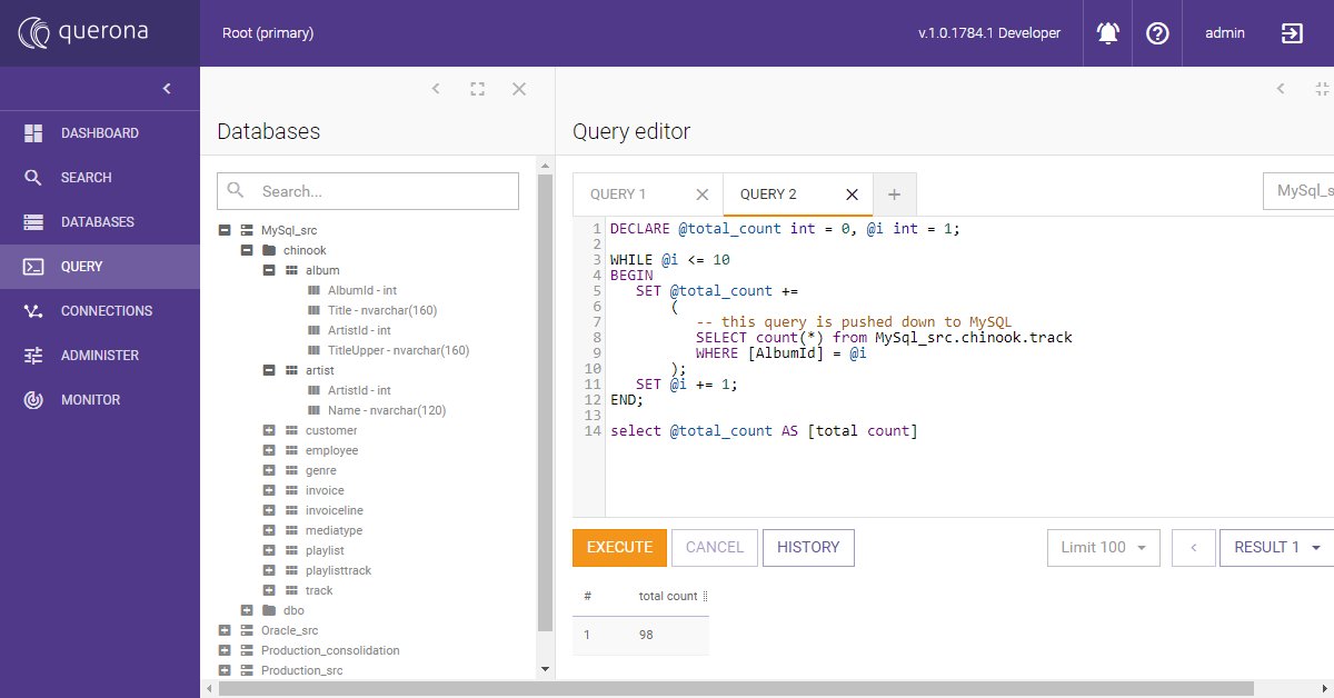 piotr_czarnas's tweet image. Some April Fools&apos; Days jokes actually are true. 
There was an article two years ago on #SQLServerCentral (buff.ly/2vk6we7) about full #Transact-SQL support on #MySQL.
You can use #SQLServer drivers (ODBC, JDBC...) and run a Transact-SQL script on MySQL with #Querona.