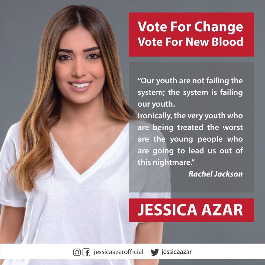 AzarJennifer's tweet image. #vote_for_change #jessica_azar #جيسيكا_عازار #الصوت_التفضيلي #جسيكا_عازار  #قوتنا_بشبابنا