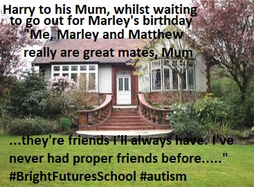 BFSQuote's tweet photo. Today's quote from Harry, pupil at Bright Futures School for children with autism - no further explanation needed. #humanconnection https://t.co/IUj8VTl8mh