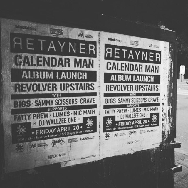 Friday night! #Retayner Calendar Man album launch