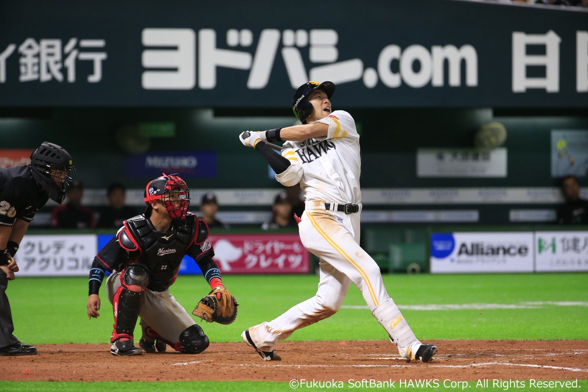 Foxスポーツ エンターテイメント V Twitter 18 Hawks Baseball Park 3回 ツーランホームラン 柳田悠岐選手コメント 打ったのはストレート いい打ち方でスイングできました すぐに追加点取れて良かったです Sbhawks 福岡ソフトバンクホークス 柳田悠