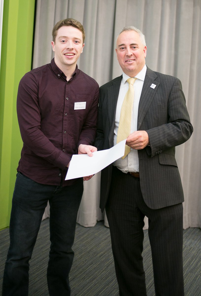 renewableeng's tweet photo. Seán O'Connor of @renewableeng won the 1st prize elevator pitches session at the @itsligo #Postgraduate #Research Event for his presentation on Small Scale #Anaerobic Systems. https://t.co/ajjLsr80ye