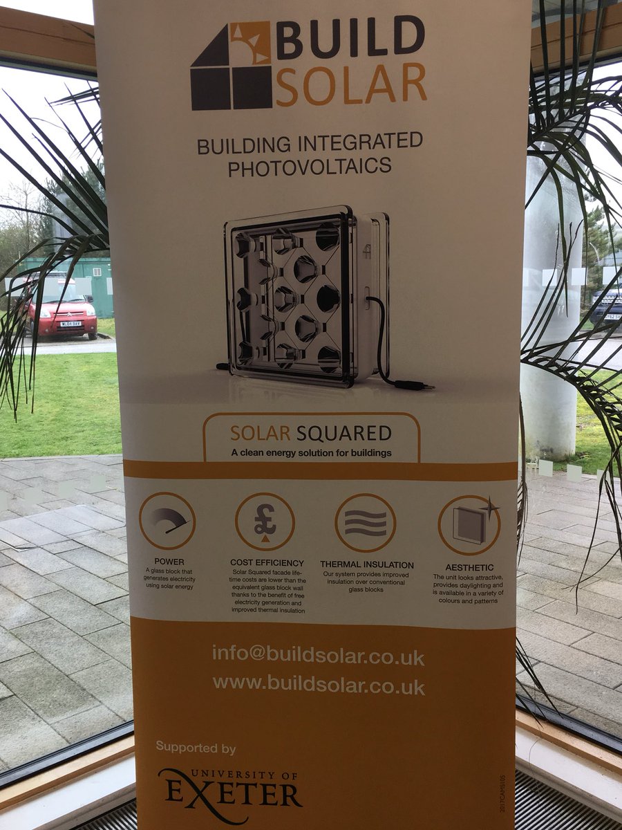 RuthieGUoE's tweet photo. Clean energy solution for buildings spun out from our Penryn campus #innovation #inspire #solar #photovoltaics #innovativebuildings https://t.co/ttYD2gGy81