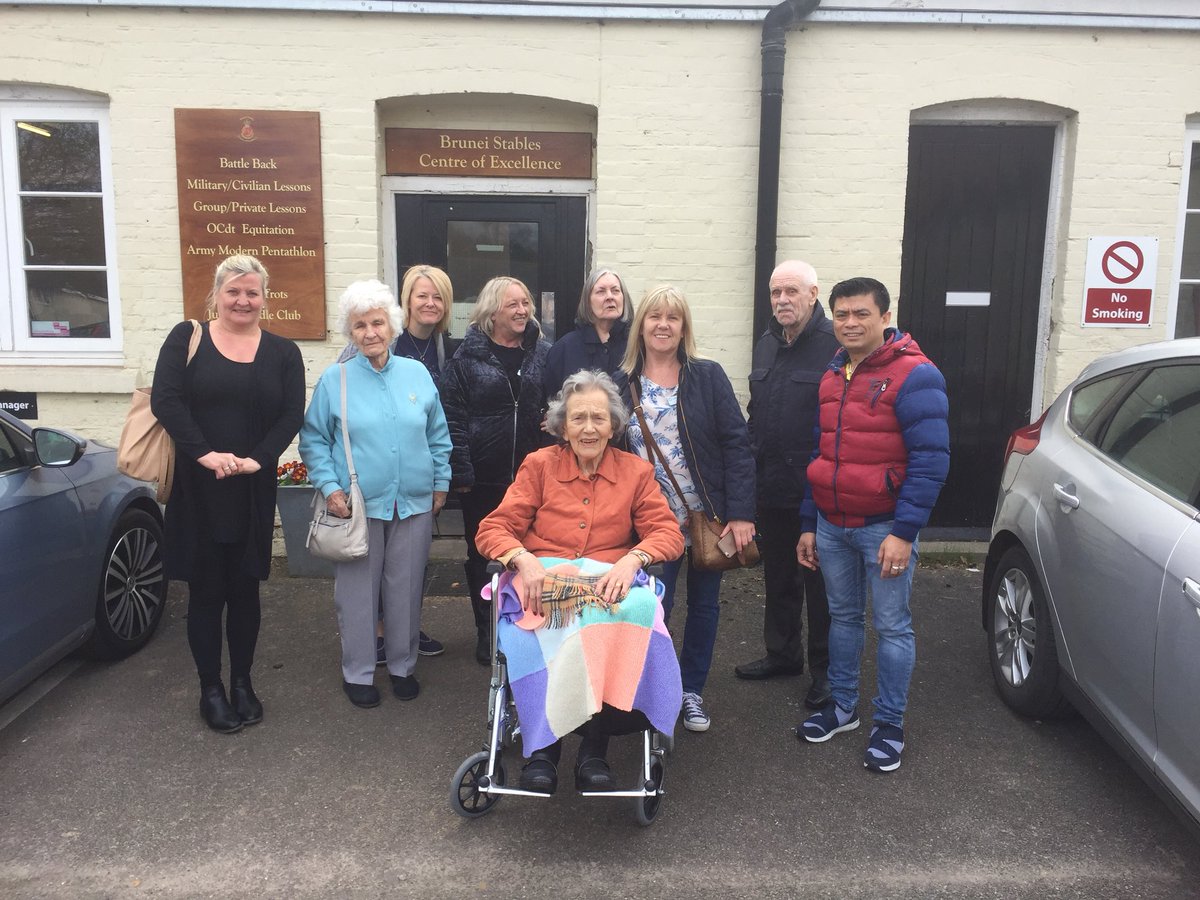 SilverWishesQC's tweet photo. We’re delighted to be at Brunei Stables at the Sandhurst Military College to grant 4 Silver Wishes to spend time with horses! https://t.co/7w4jvUo58N