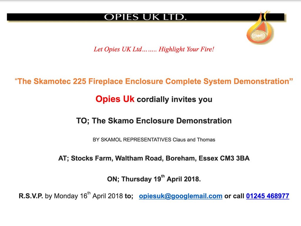 Opiesuk's tweet photo. Last call for anyone wishing to attend the Skamo Enclosure Demonstration Day on April 19th 2018.... https://t.co/fjXdoBGem9