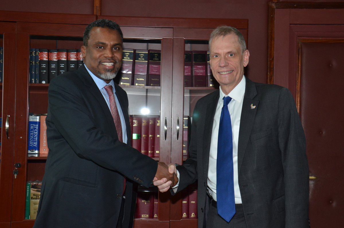 ODPP_KE's tweet photo. US Ambassador to Kenya @BobGodec called on DPP Noordin Haji in his office to discuss areas of enhanced cooperation &amp; collaboration. The US supports various programmes at .@ODPP_KE especially in capacity building and technical support
#CourtesyCall_ODPP https://t.co/mTUa8d0ojD