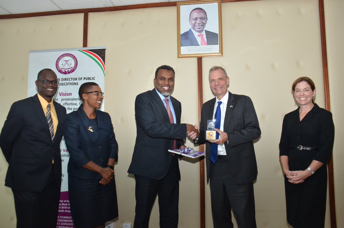 ODPP_KE's tweet photo. US Ambassador to Kenya @BobGodec called on DPP Noordin Haji in his office to discuss areas of enhanced cooperation &amp; collaboration. The US supports various programmes at .@ODPP_KE especially in capacity building and technical support
#CourtesyCall_ODPP https://t.co/mTUa8d0ojD