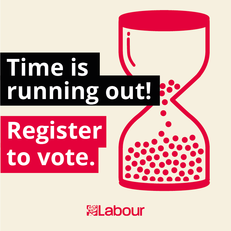 DEADLINE TONIGHT: Don't miss out, make sure you're registered to vote in the local elections by 23:59 tonight → gov.uk/register-to-vo…