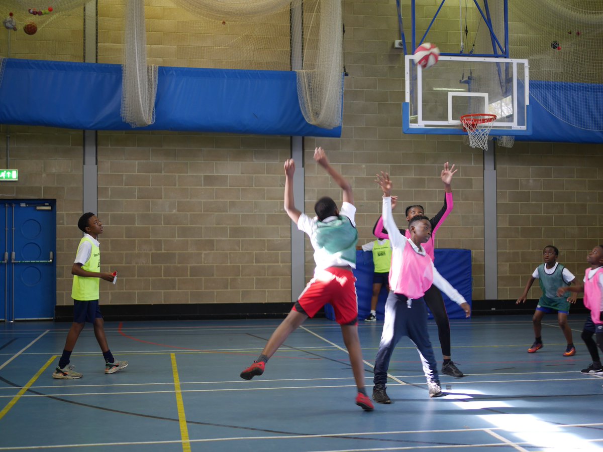 Some of our students have been officiating a primary school basketball competition this morning, which contributes to the Sports Leader qualification they are undertaking!