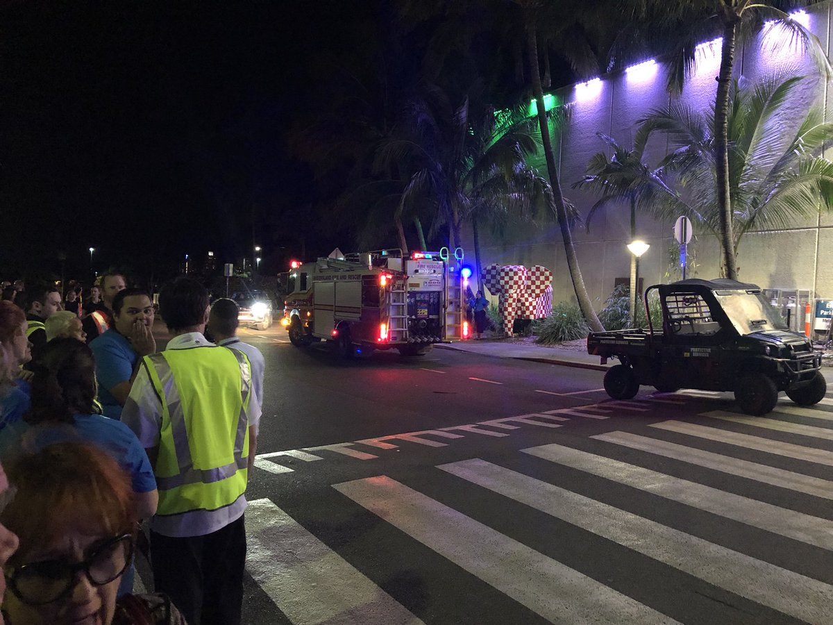 GemmaEWest's tweet photo. Opening night of Gold Coast Film Festival evacuated. Middle of opening film ‘The Second‘ and alarm system triggered. Unexpected plot twist? @9NewsGoldCoast @7NewsGoldCoast #hota https://t.co/K20owDDw63